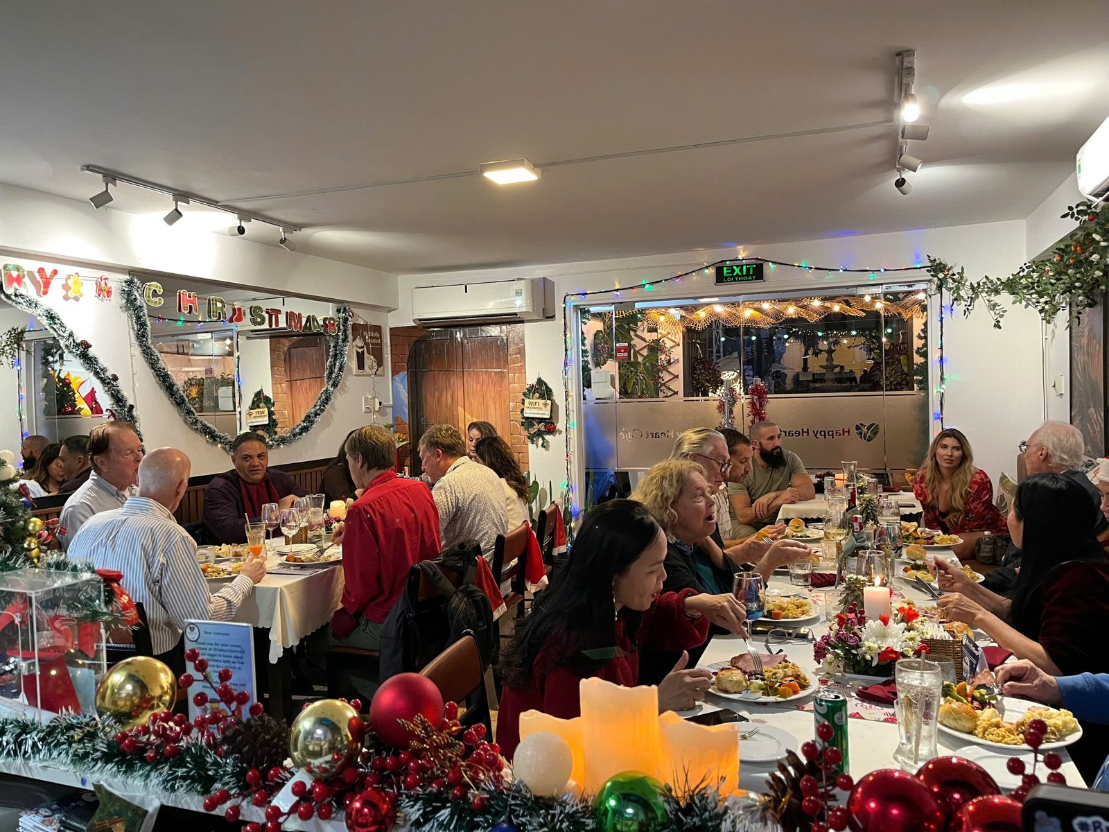 Christmas dinner at Happy Heart